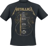 Metallica James Hetfield Guitar Iron Cross Heren T-shirt S
