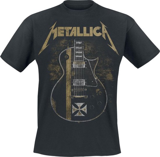 Metallica James Hetfield Guitar Iron Cross Heren T-shirt S | bol.com