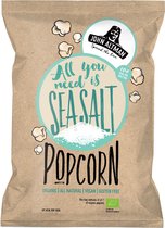 John Altman - 8 zakjes biologische popcorn - Sea Salt popcorn - Vegan- Glutenvrij - Caloriearm - 100% natuurlijk - snack - tussendoortje met de beste biologische kokosolie -zonder kunstmatige toevoegingen- perfect voor onderweg- 8x22 gram