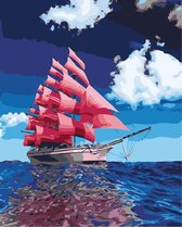 Schilderen op nummer red boat