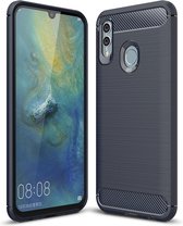 Huawei P Smart 2019 / Honor 10 Lite Hoesje - Armor Brushed TPU - Blauw