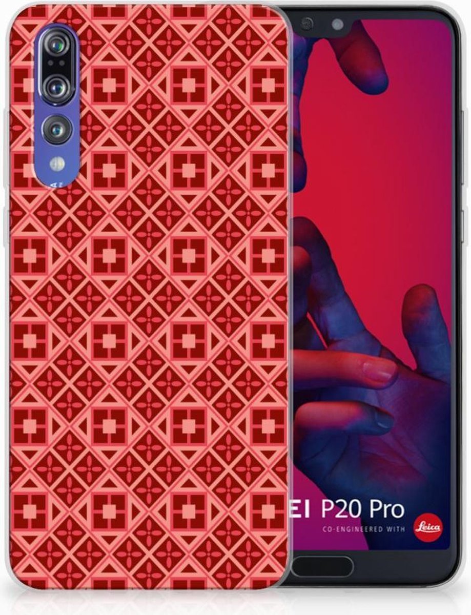 Huawei P20 Pro TPU bumper Batik Rood