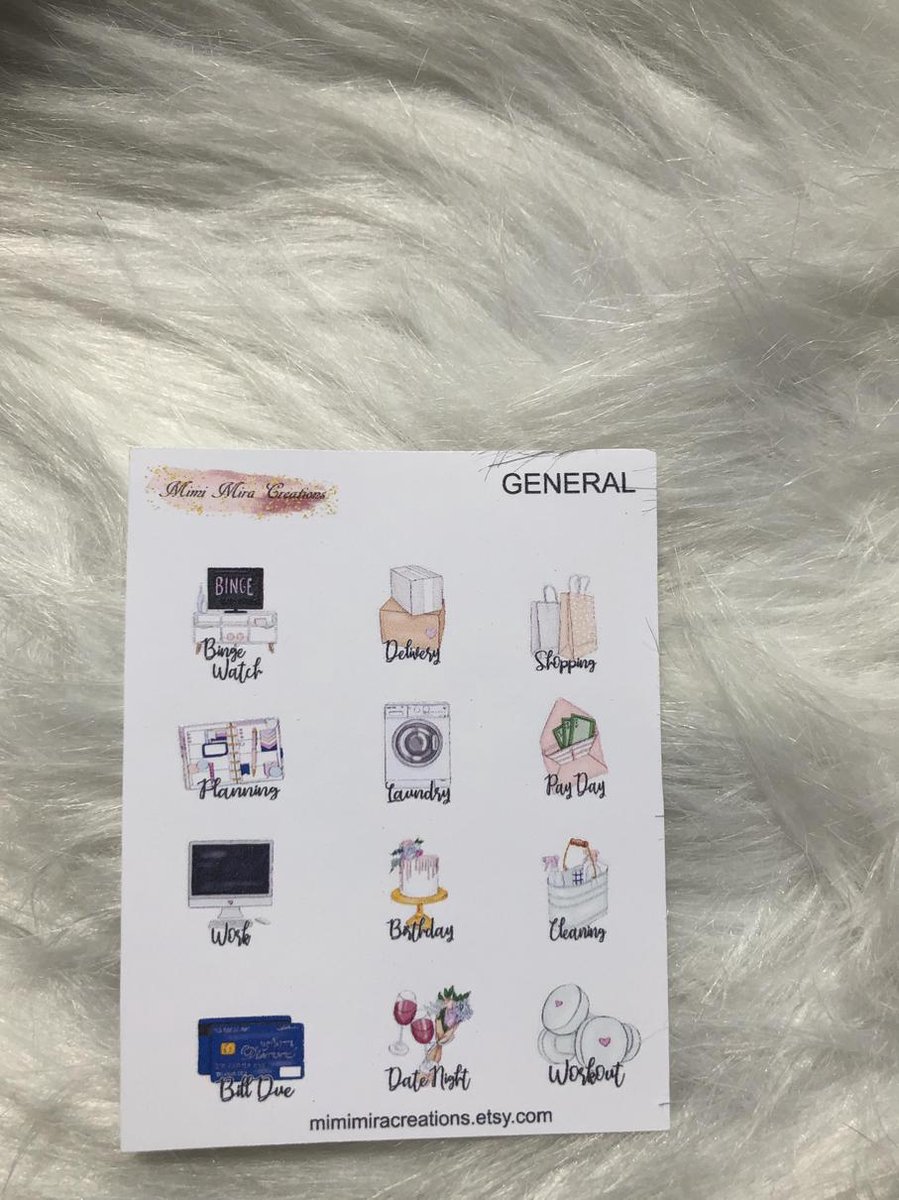 Mimi Mira Creations planner stickers General