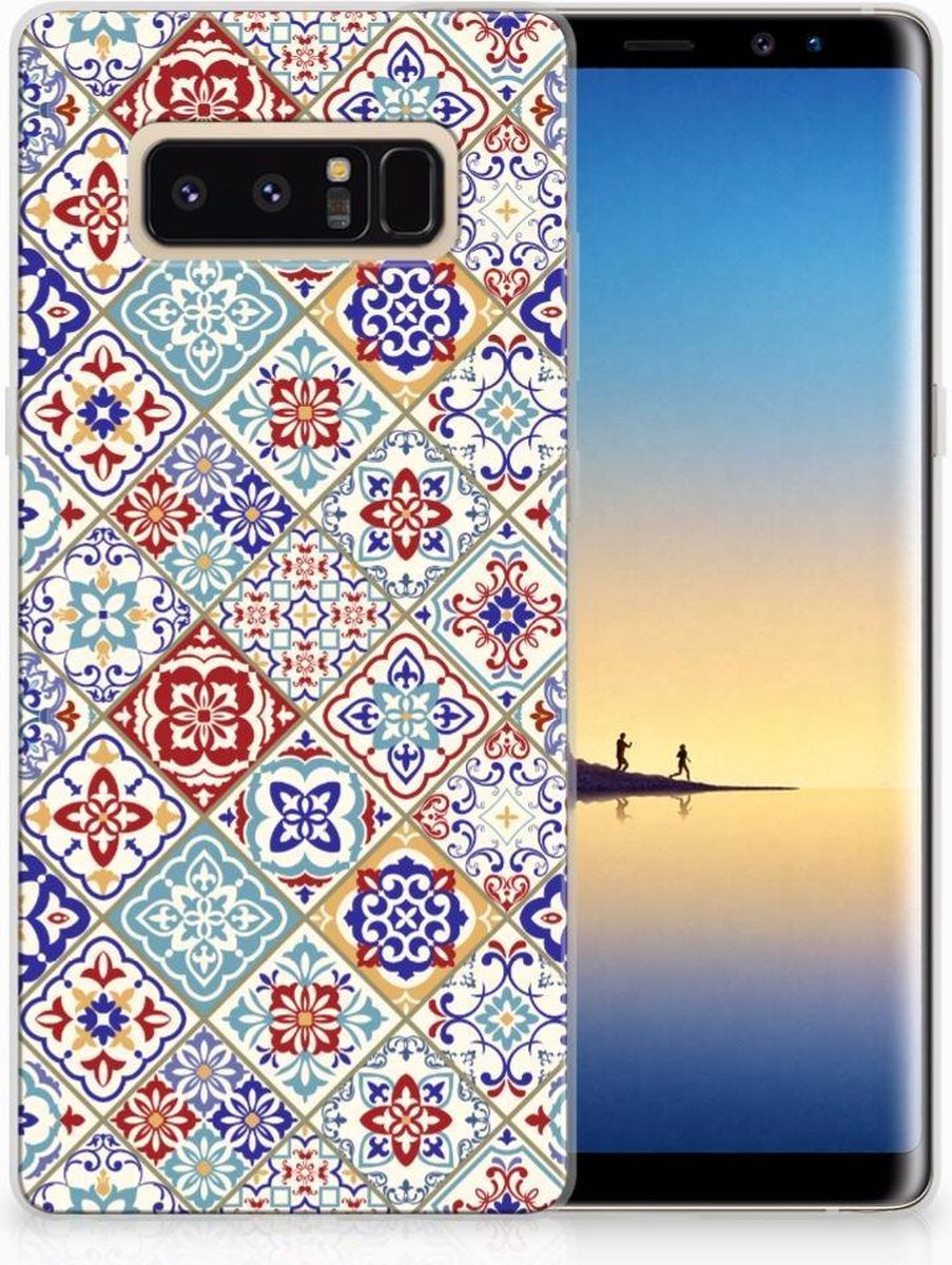 Samsung Galaxy Note 8 TPU Siliconen Hoesje Tiles Color
