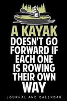 A Kayak Doesn't Go Forward If Each One Is Rowing Their Own Way