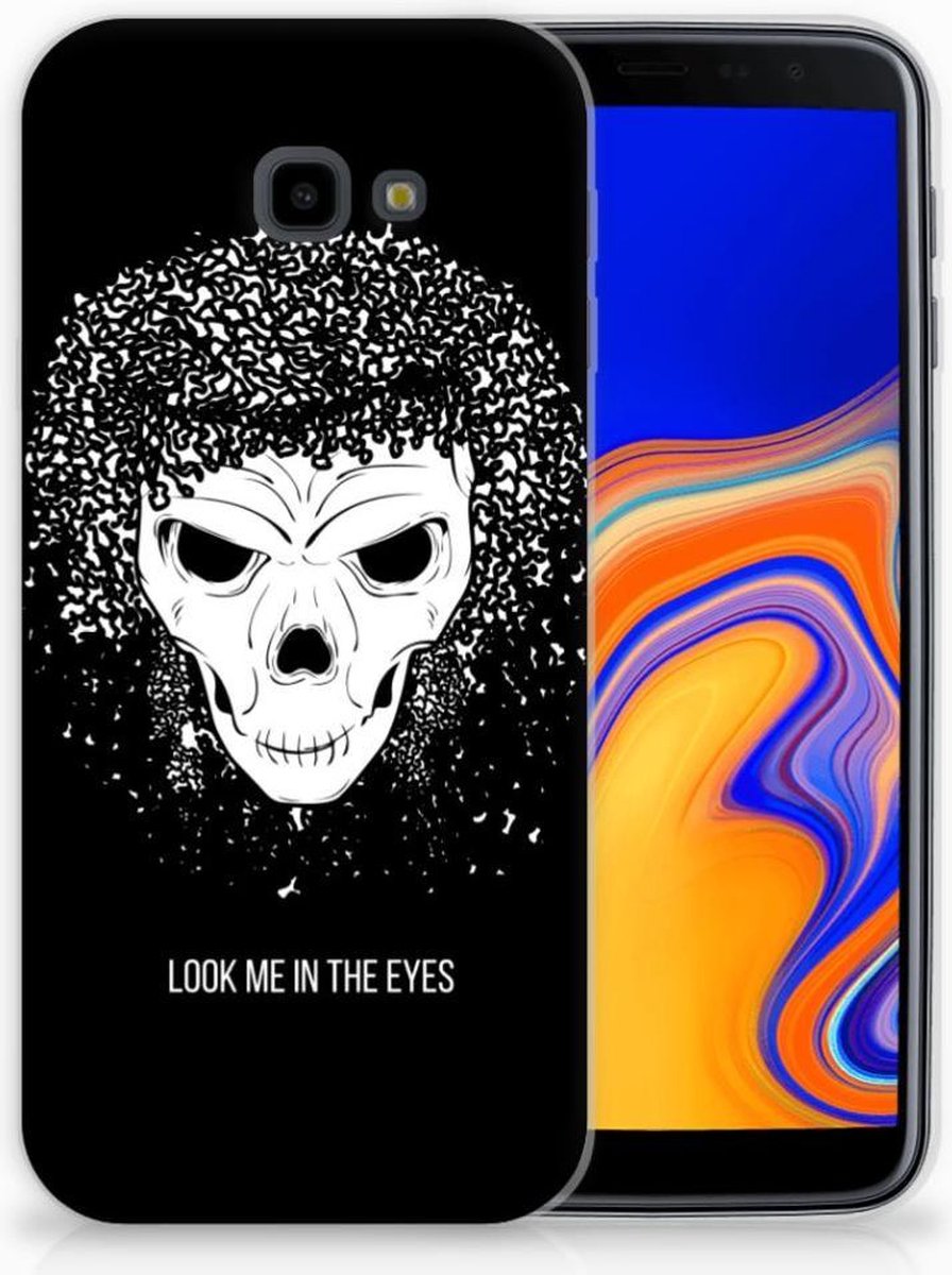 Silicone Back Case Samsung Galaxy J4 Plus (2018) Skull Hair