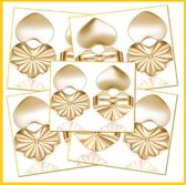 2- Goudkleurige  oorbel  -Correctors- oorbel lifters- tegen kantelen van de oorbellen-Charme Bijoux®