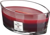 WoodWick Heartwick Flame Ellipse Geurkaars Trilogy - Sun Ripened Berries