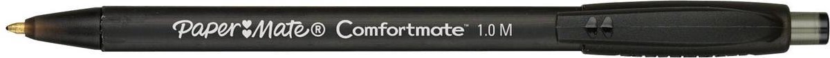 Papermate - Balpen Comfortmate - zwart - M - 3 stuk
