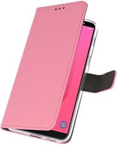 Bestcases Pasjeshouder Telefoonhoesje Samsung Galaxy J8 (2018) - Roze