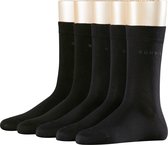 ESPRIT Solid 5-Pack duurzaam organisch Katoen Multipack Dames Sokken zwart - Maat 36-41