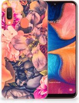 Geschikt voor Samsung Galaxy A20e GSM Hoesje Design Bosje Bloemen