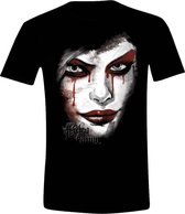 Batman: Arkam Knight - Harley Quinn Face Mannen T-Shirt - Zwart - L