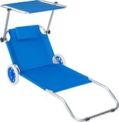 tectake -  Aluminium strandstoel Antonia blauw