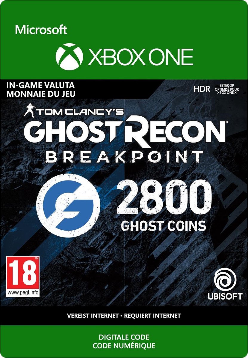 Ghost Recon Breakpoint: 2400 (+400 bonus) Ghost Coins - Xbox One - Consumable