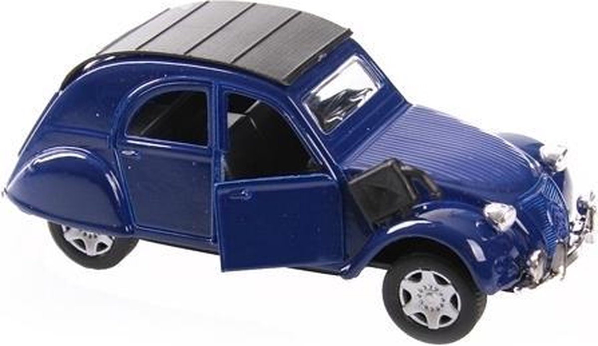 Citroen 2CV speelgoed auto Blauw - modelauto | bol.com
