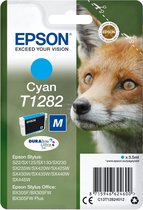 Epson T1282 - Maat M - cyaan - origineel - blisterverpakking met RF / akoestisch alarm - inktcartridge - voor Stylus S22, SX230, SX235, SX420, SX430, SX435, SX438, SX440, SX445; Stylus Office