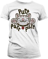 THE BIG BANG - T-Shirt GIRL Soft Kitty Purr-Purr-Purr - White (L)