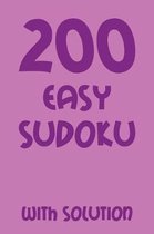 200 easy Sudoku with solution
