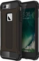 iPhone 7 Plus (5,5 inch) - hoes, cover, case - TPU + PC - Extra bescherming - Zwart