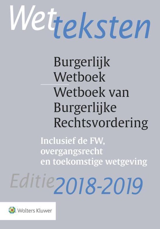 Wetteksten Burgerlijk Wetboek/Wetboek van Burgerlijke Rechts ... - cover