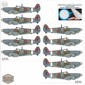Vliegtuig luchtmacht meubel-, muursticker set
