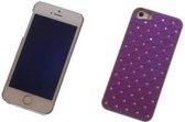 Backcover Purple Met Strass-Steentjes Hoesje Apple iPhone 5 / 5s