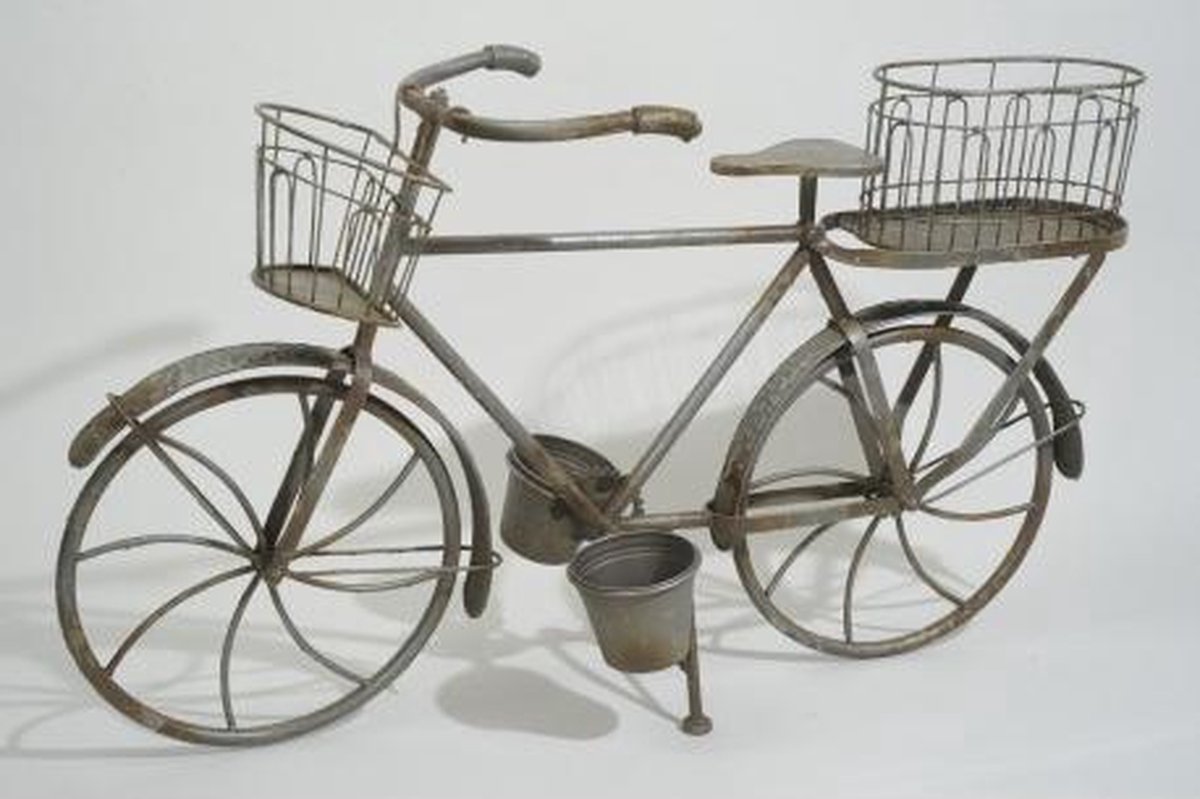 Decoratieve fiets met plantenhouders bol.com