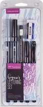 Tombow Handlettering Beginner Set + Handlettering Paperfuel Starterskit + 1 x A5 Handlettering Oefenblok