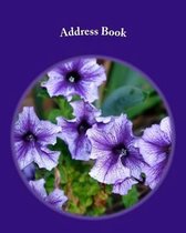 Large Print Flower Address Book