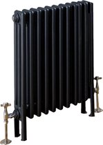 Design radiator verticaal 3 kolom staal mat antraciet 60x51,8cm 693 watt - Eastbrook Rivassa