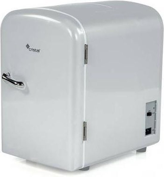 Cristal Mini Koelkast Grijs Koelbox 4L Auto Adapter