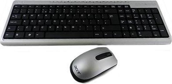 Acer KB.RF40B.016 toetsenbord RF Draadloos QWERTY Oekraïens Zwart, Zilver |  bol.com