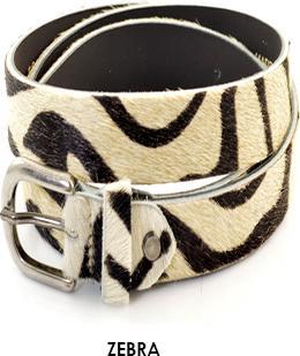 Dames Riem Wildlands Zebra print leer — cadeau in Mode & Accessoires - foto 2