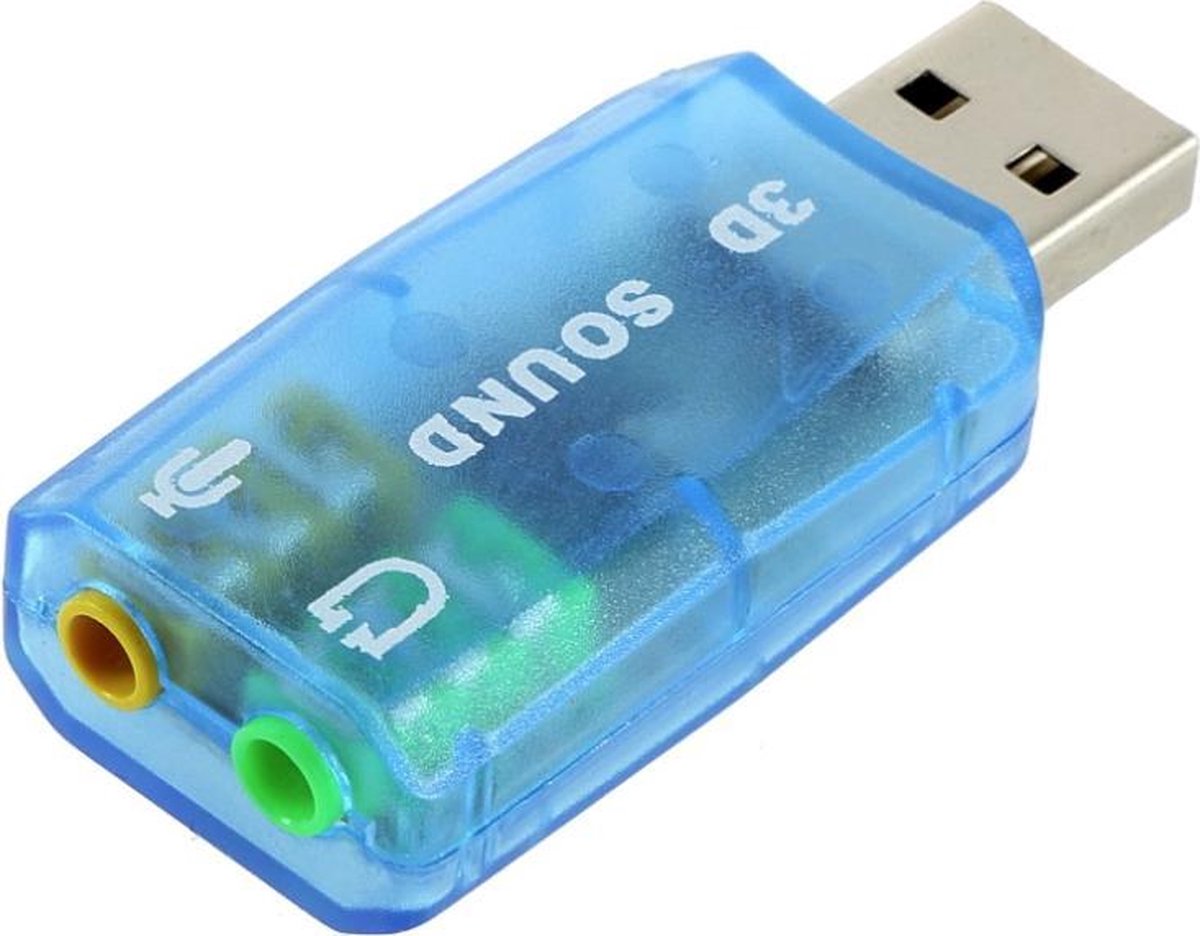 Externe USB Geluidskaart Adapter 51 CH - Sound Card / Audio Kaart Dongle - PC & Mac - Merkloos