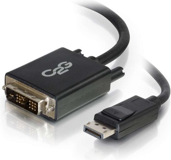 C2G 2m DisplayPort mannelijk naar Single Link DVI-D mannelijk adapterkabel  - Zwart | bol.com