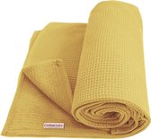 Cottonbaby Ledikantdeken wafel - okergeel