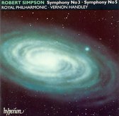 Simpson: Symphony no 3 & 5 / Vernon Handley, Royal Phil Orch