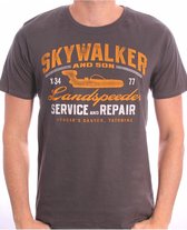 Star Wars - Landspeeder Repair Mannen T-Shirt - Grijs - S