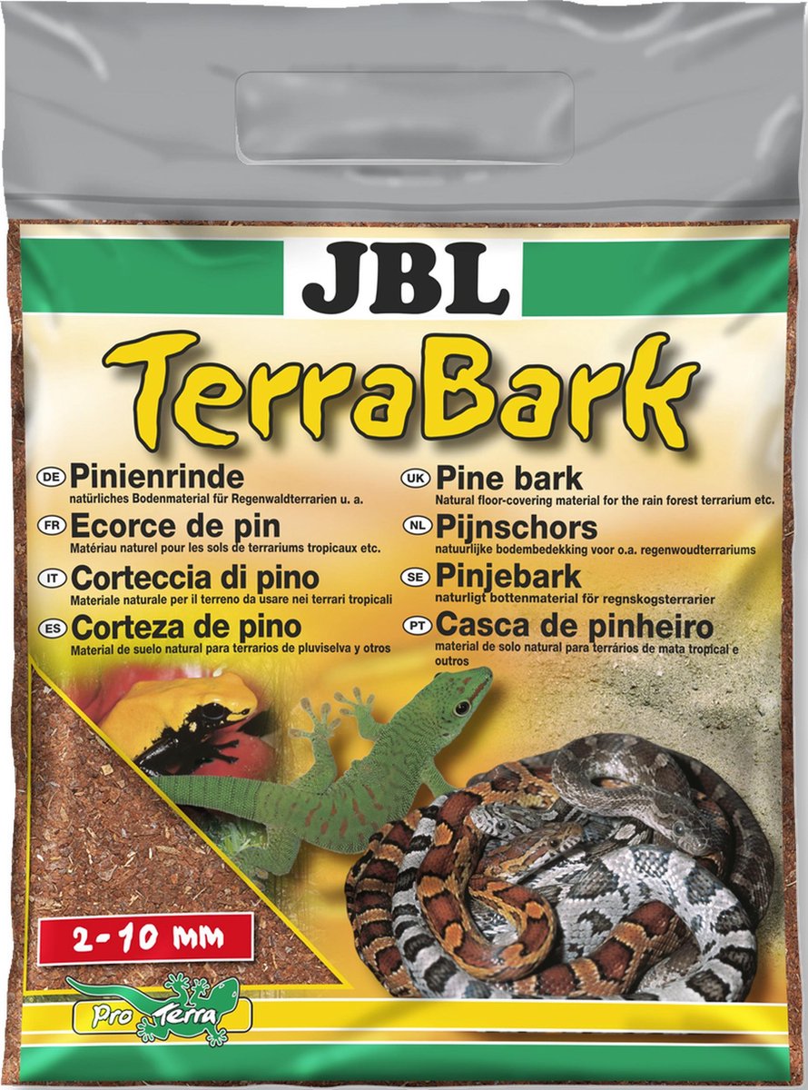 JBL TerraBark pijnboomschors bodembedekking voor woud en regenwoudterraria 2-10MM - 20 Liter