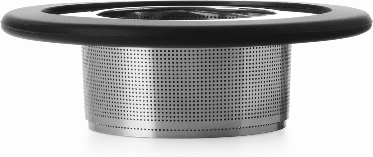 Viva Scandinavia Infusion Theefilter Invouwbaar - RVS/Siliconen - Zwart