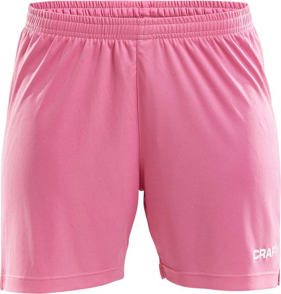 Craft Squad Short Solid dames  Sportbroek - Maat S  - Vrouwen - roze/wit