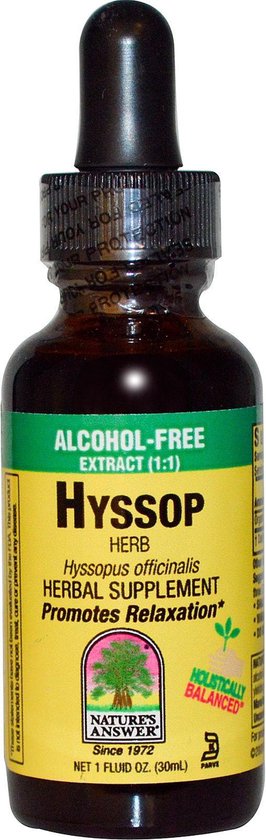 Hyssop Herb, Alcohol-Free (30 ml) - Nature's Answer - natures answer
