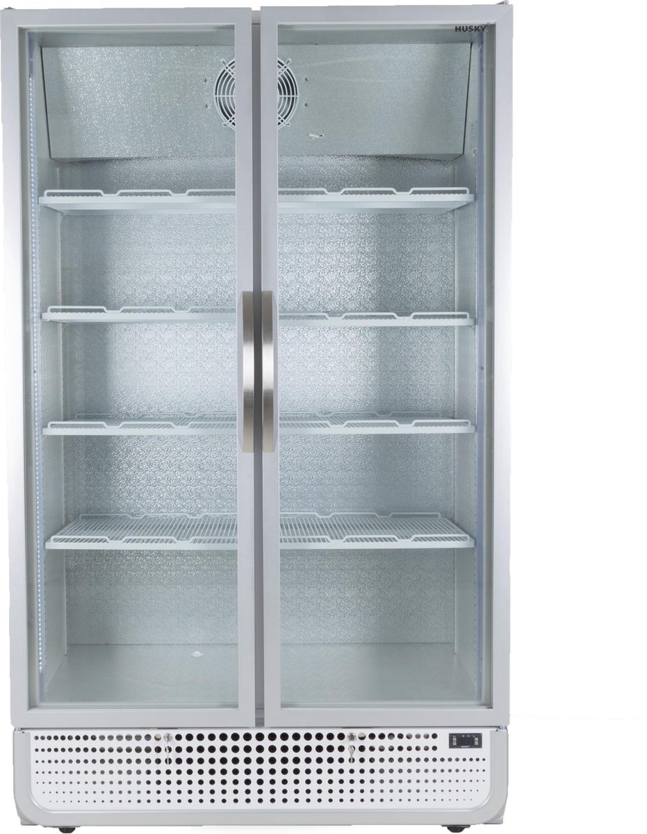 Husky C10PRO-H-HU - Koelkast - Met Display - 975 Liter - Zilver