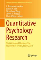 Springer Proceedings in Mathematics & Statistics 167 - Quantitative Psychology Research