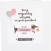 Depesche - Glamour wenskaart met de tekst "Voor je verjaardag veel geluk, een ..." - mot. 029