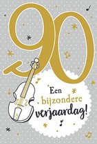 Depesche - Leeftijdskaart met muziek - 90 jaar - 056
