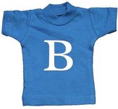 Naamslinger Lettershirts blauw B