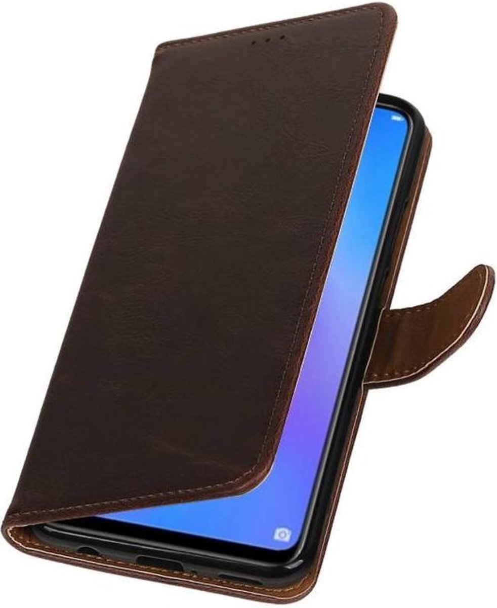 Mocca Pull-Up Booktype Hoesje voor Huawei P Smart Plus