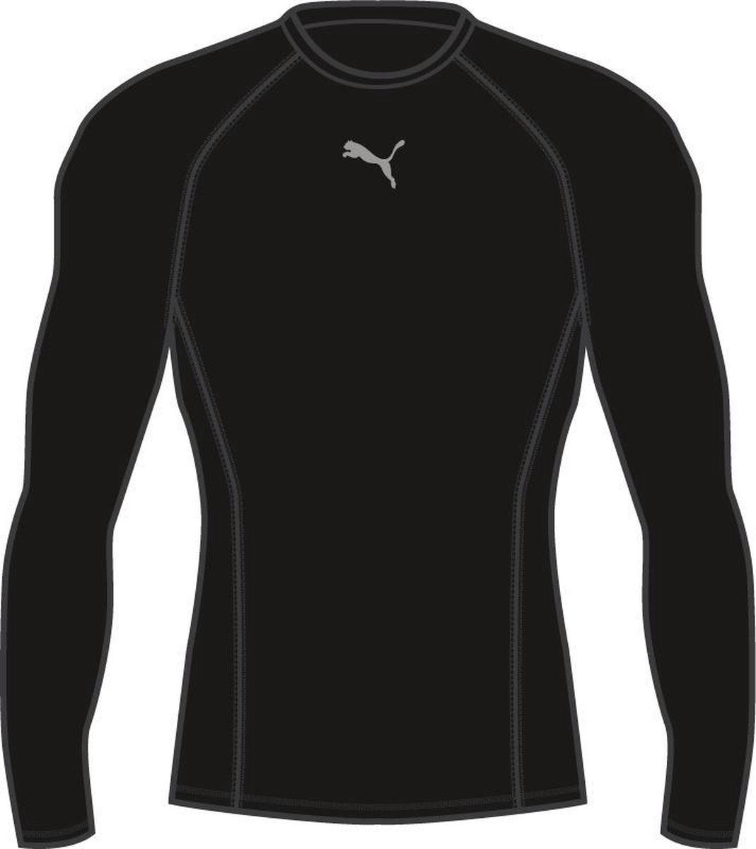 Puma LIGA Baselayer Tee LS Jr Unisex Puma Zwart